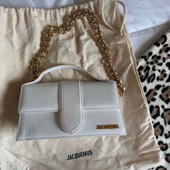 Jacquemus ‘Le Grand Bambino’ Bag - White - With Dust Bag + Extra Gold Strap - Picture 4 of 6